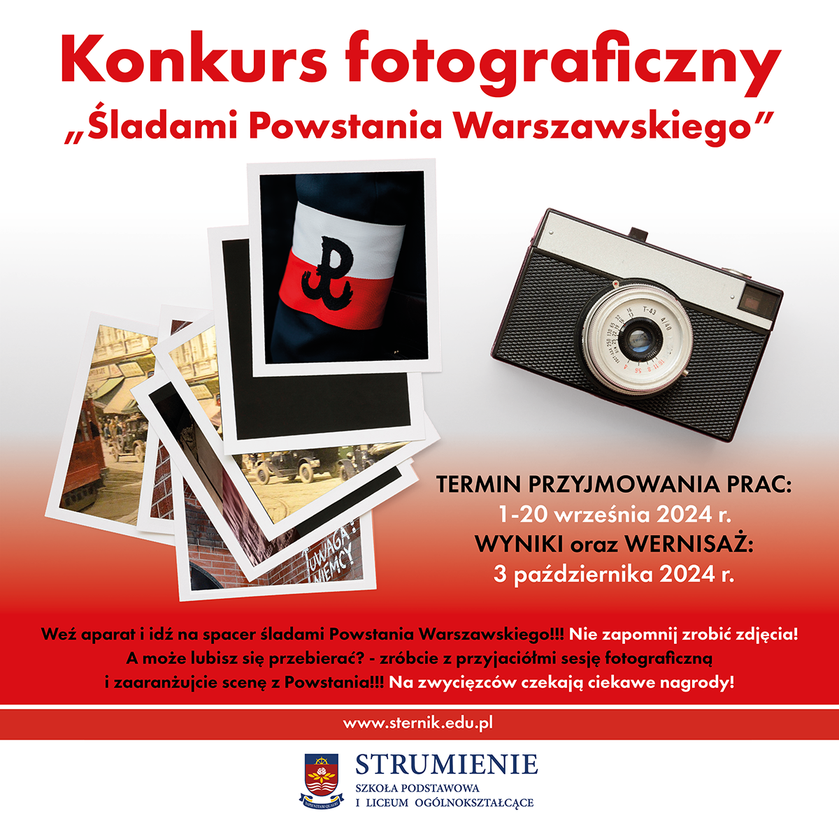 KONKURS FOTOGRAFICZNY ,,Śladami Powstania Warszawskiego”