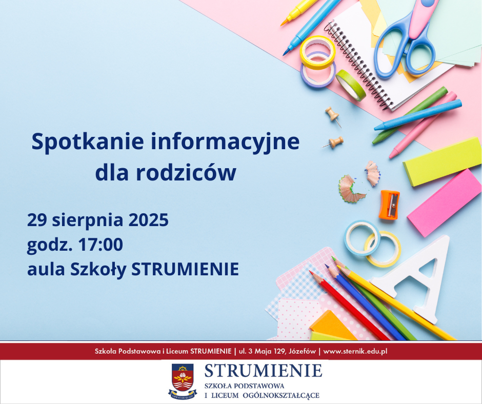 SPOTKANIE INFORMACYJNE DLA RODZICÓW